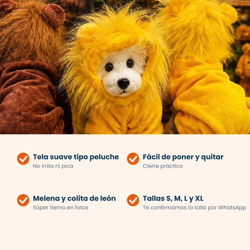 Disfraz de León para Perro