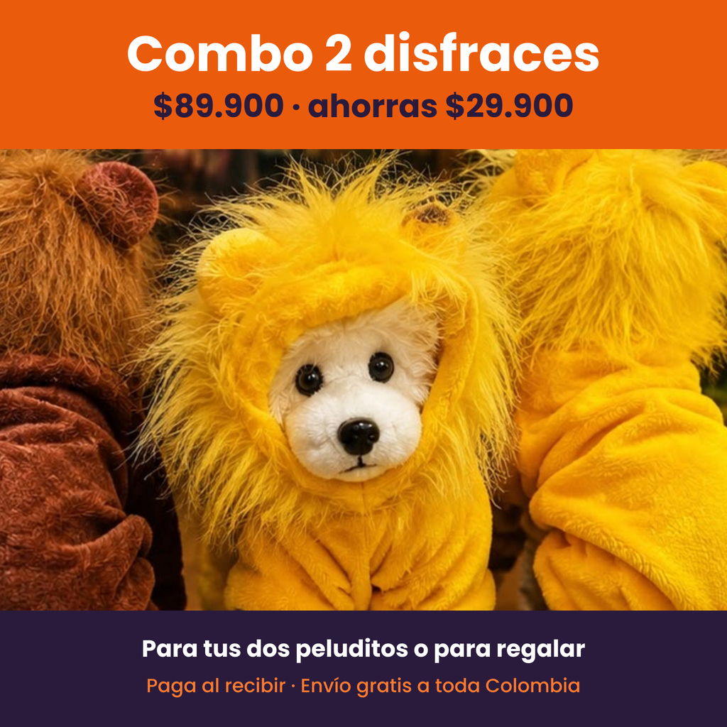 Disfraz de León para Perro